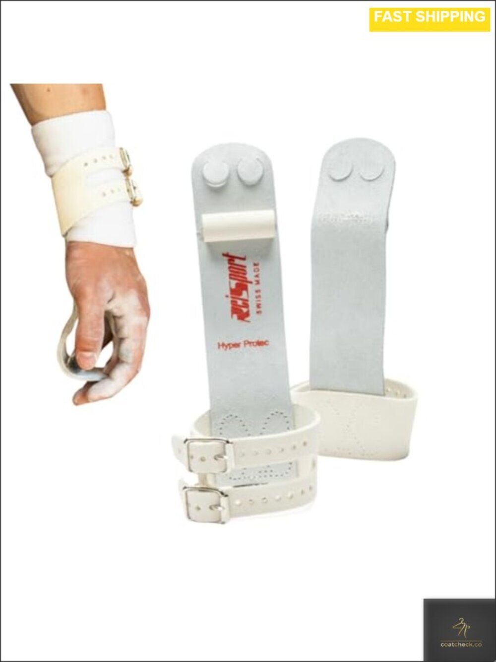 Large Leather Gymnastics Grips for Men - Triple Strength